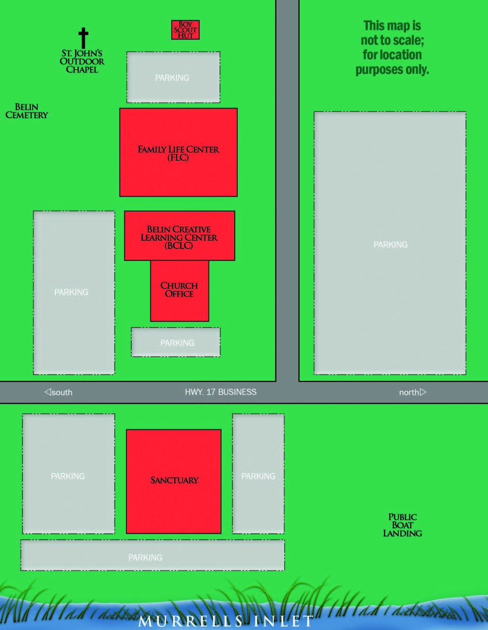 Belin Memorial UMC campus map